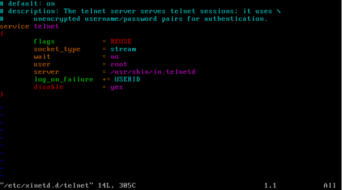Centos6.5安装并配置Telnet服务