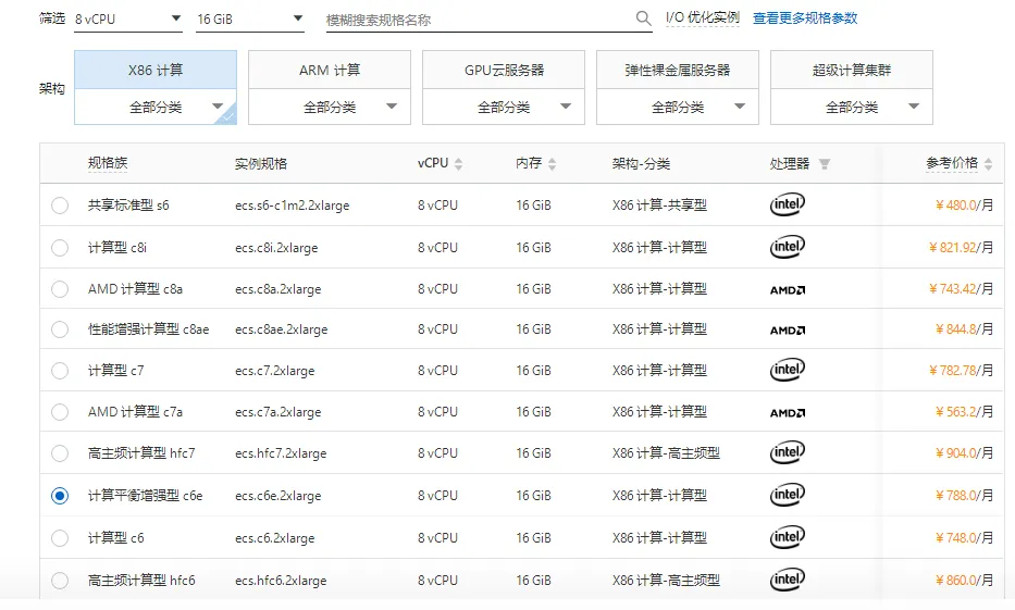 阿里云服务器8核16G可选实例规格.png