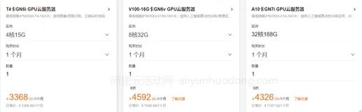 阿里云gpu云服务器 A10卡 GPU计算型实例 gn7i 价格调整列表