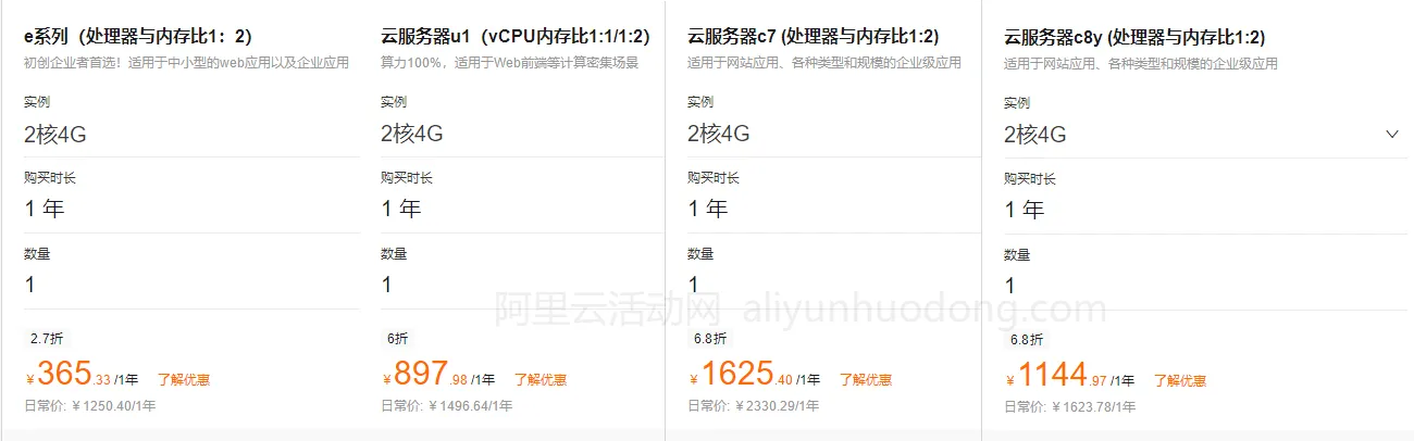 阿里云服务器2核4G价格展示图.png