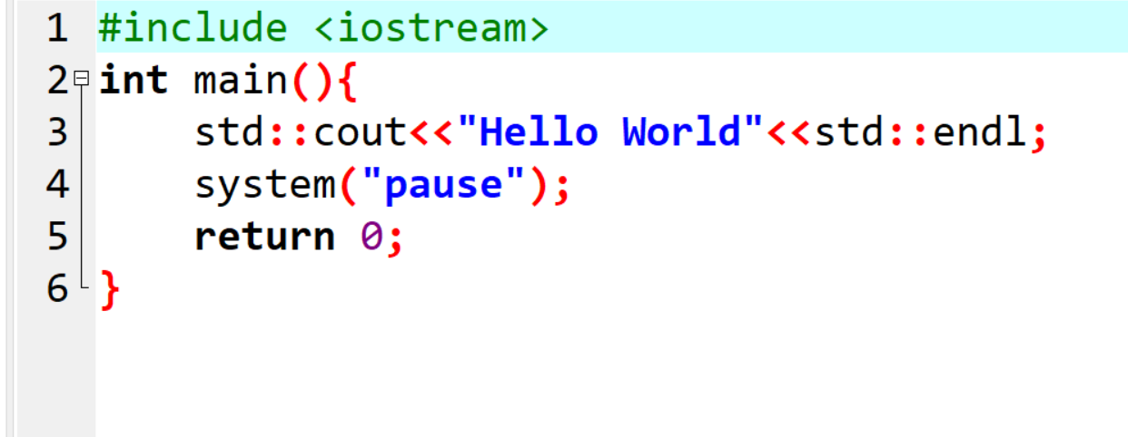 C++语言的“Hello World”