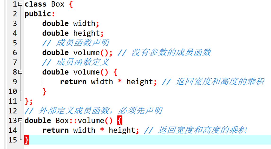 在C++语言中类的成员函数