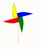 用D3制作一个旋转的大风车SVG庆祝国际儿童节