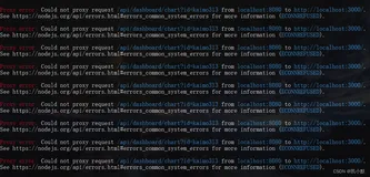 Proxy error: Could not proxy request xxx from localhost:8080 to http://localhost:3000(ECONNREFUSED)