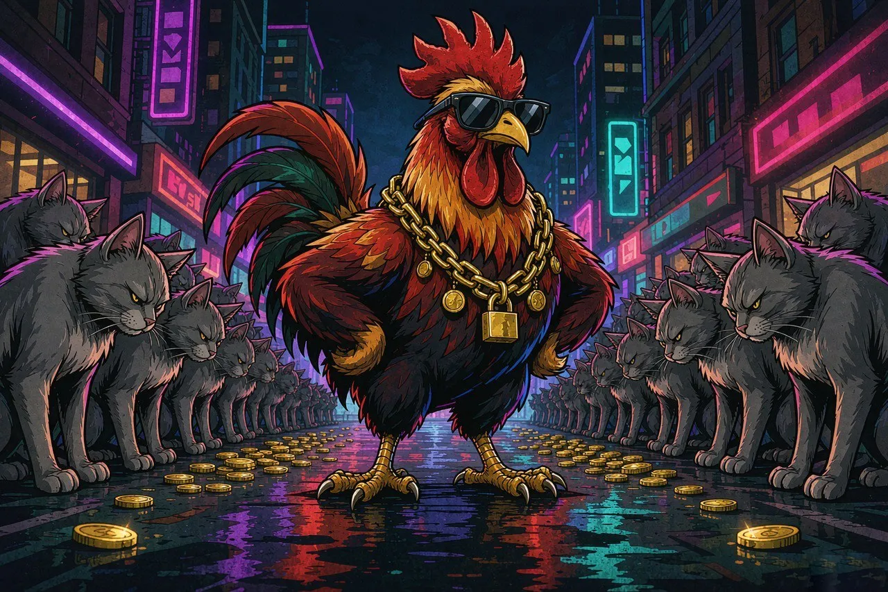 结局插画：霓虹街头