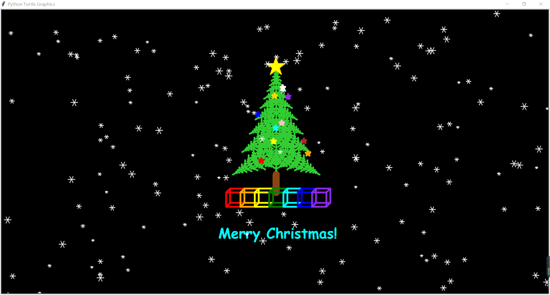 【圣诞节限定】教你用Python画圣诞树，做个浪漫的程序员