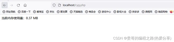 php案例：你使用的内存是多少呢？