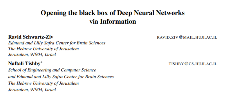 信息瓶颈提出者Naftali Tishby生前指导，129页博士论文「神经网络中的信息流」公布