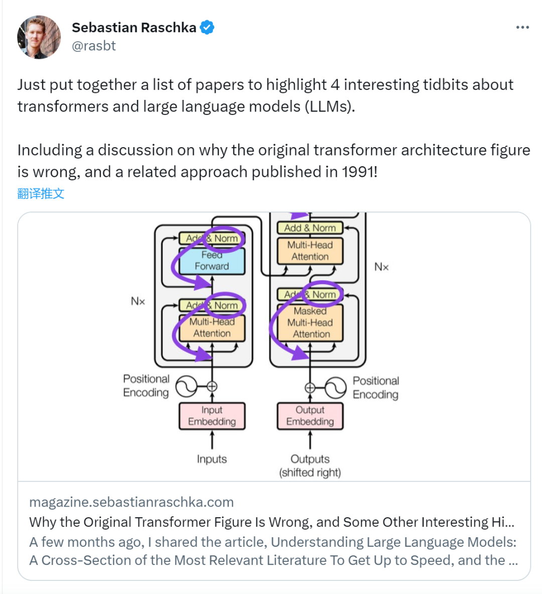 此「错」并非真的错：从四篇经典论文入手，理解Transformer架构图「错」在何处