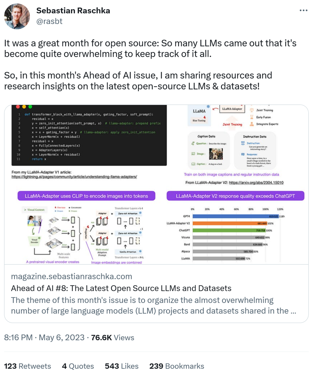 大模型迎来「开源季」，盘点过去一个月那些开源的LLM和数据集
