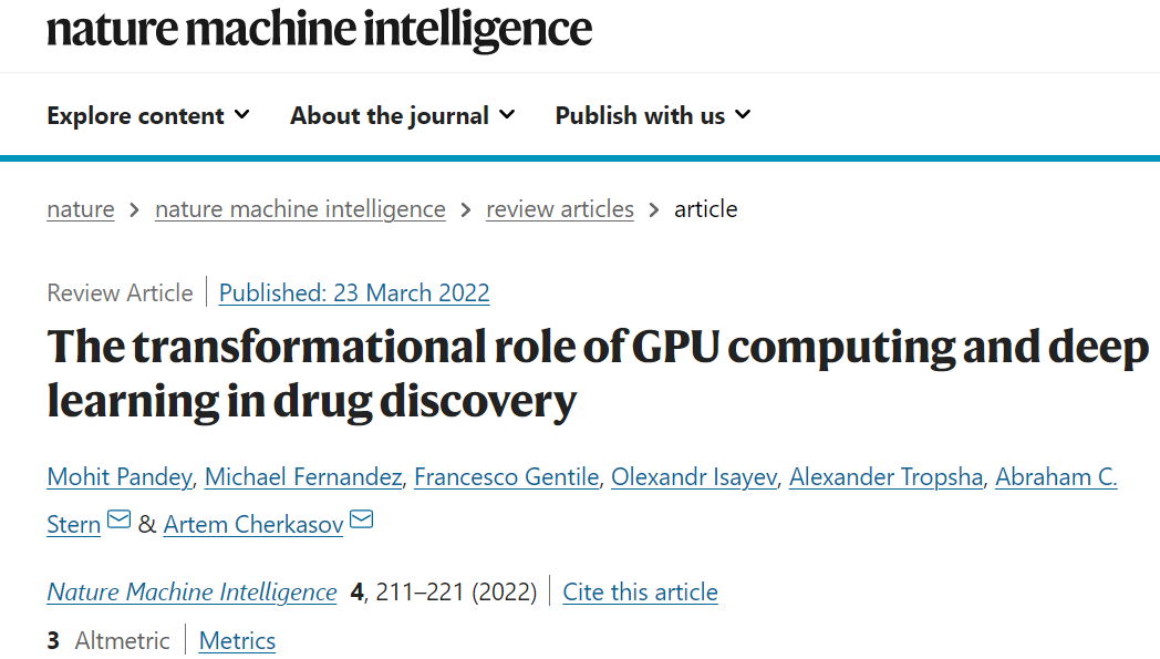 GPU 计算和深度学习在药物发现中的转型作用