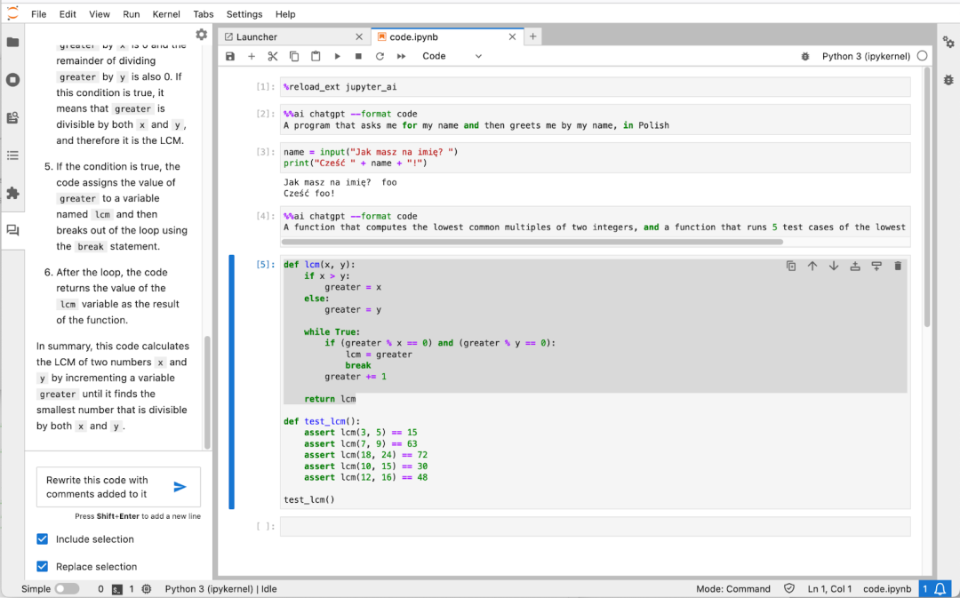 Jupyter AI安装使用教程教你连接大模型聊天生成代码修复错误-开发者社区-阿里云