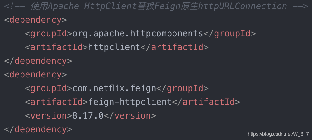 Spring Cloud Feign 使用Apache的HTTP Client替换Feign原生httpclient