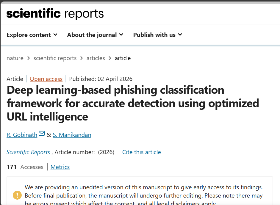 基于优化 URL 智能与深度学习的网络钓鱼