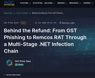 GST 退税主题钓鱼与.NET 多阶段投毒 Remcos RAT 攻击链实证研究