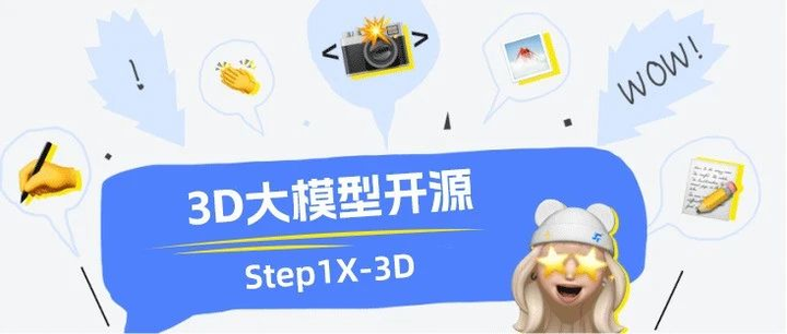 阶跃星辰联合光影焕像开源 3D 大模型 Step1X-3D,高保真+可控!