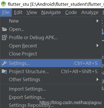 Android Studio中添加Flutter模板直接调用