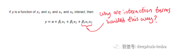 为什么在线性模型中相互作用的变量要相乘