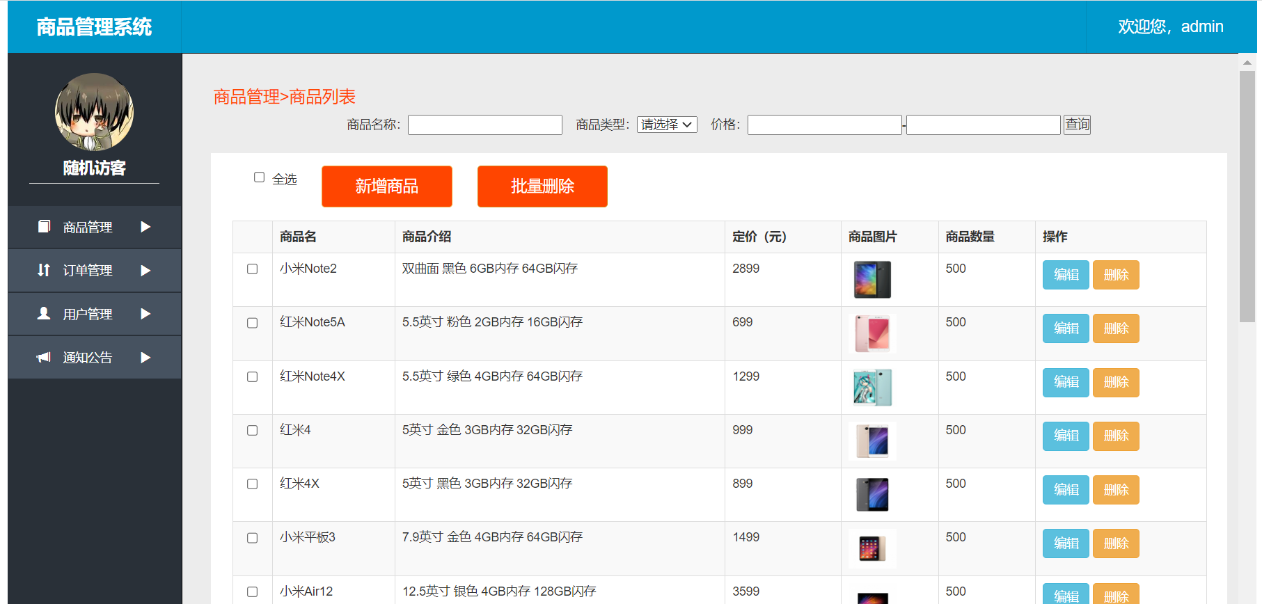 SSM项目-商城后台管理系统  2