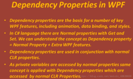 WPF学习—Dependency Properties
