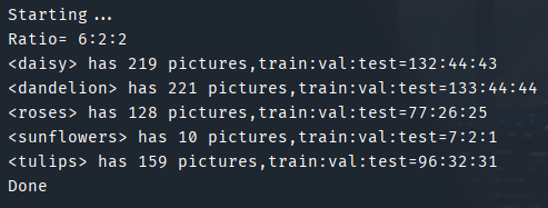 使用python将数据集划分为训练集、验证集和测试集