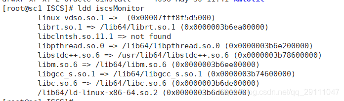 while loading shared libraries: libclntsh.so.11.1: cannot open shared object file: No such file or d