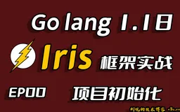 急如闪电快如风,彩虹女神跃长空,Go语言进阶之Go语言高性能Web框架Iris项目实战-初始化项目EP00