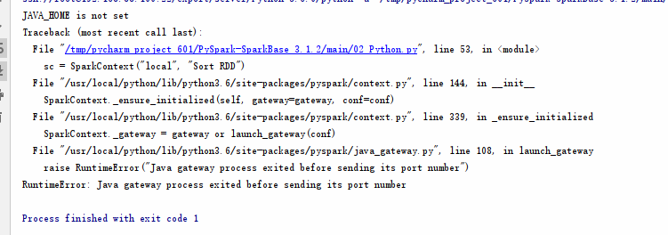 【已解决】RuntimeError Java gateway process exited before sending its port number