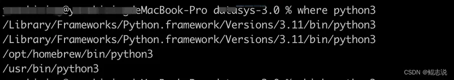 Mac：安装Python3并配置环境变量（本地多个Python版本选择配置）