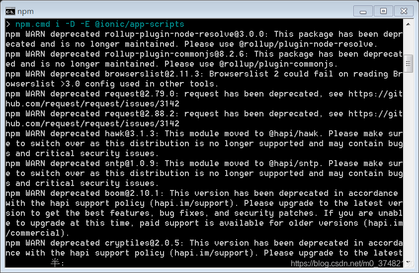 This package has been deprecated和node-sass安装报错node-sass@4.9.0 postinstall: node scripts/build.js问题