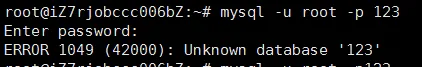 MySQL出现：ERROR 1049 (42000): Unknown database 'XXX'解决方法
