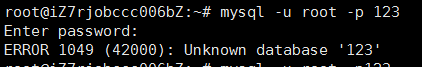 MySQL出现：ERROR 1049 (42000): Unknown database 'XXX'解决方法