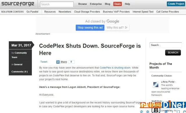 打不过GitHub 谷歌微软关闭了托管平台 