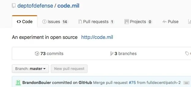 美国防部宣布开源代码库：快来 GitHub 提意见