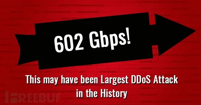 602Gbps！史上最大DDoS攻击出现