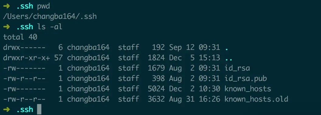 执行过ssh-keygen后