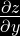 \frac{\partial z}{\partial y}