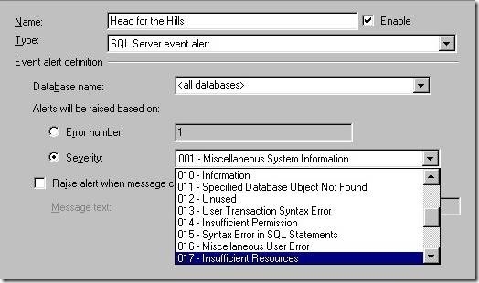SQL Server 告警全解析