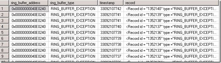 SQL Server 环形缓冲区(Ring Buffer) -- RING_BUFFER_RESOURCE_MONITOR 诊断SQL Server内存压力
