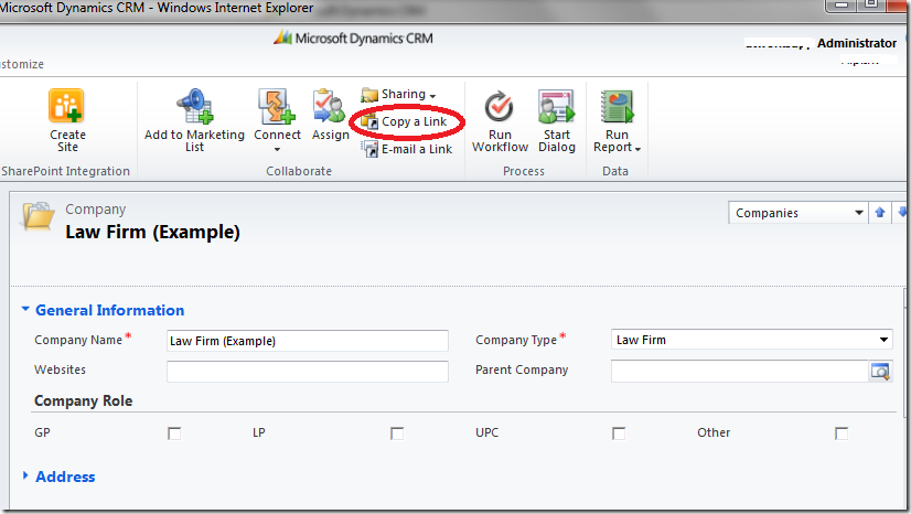 MS CRM 2011 剖析Form与Dialog的URL