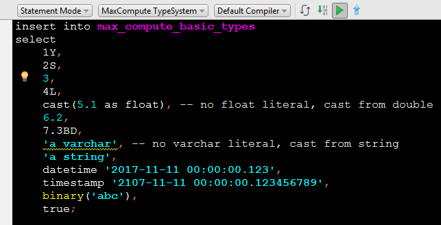 MaxCompute - ODPS重装上阵 第二弹 - 新的基本数据类型与内建函数-阿里云开发者社区
