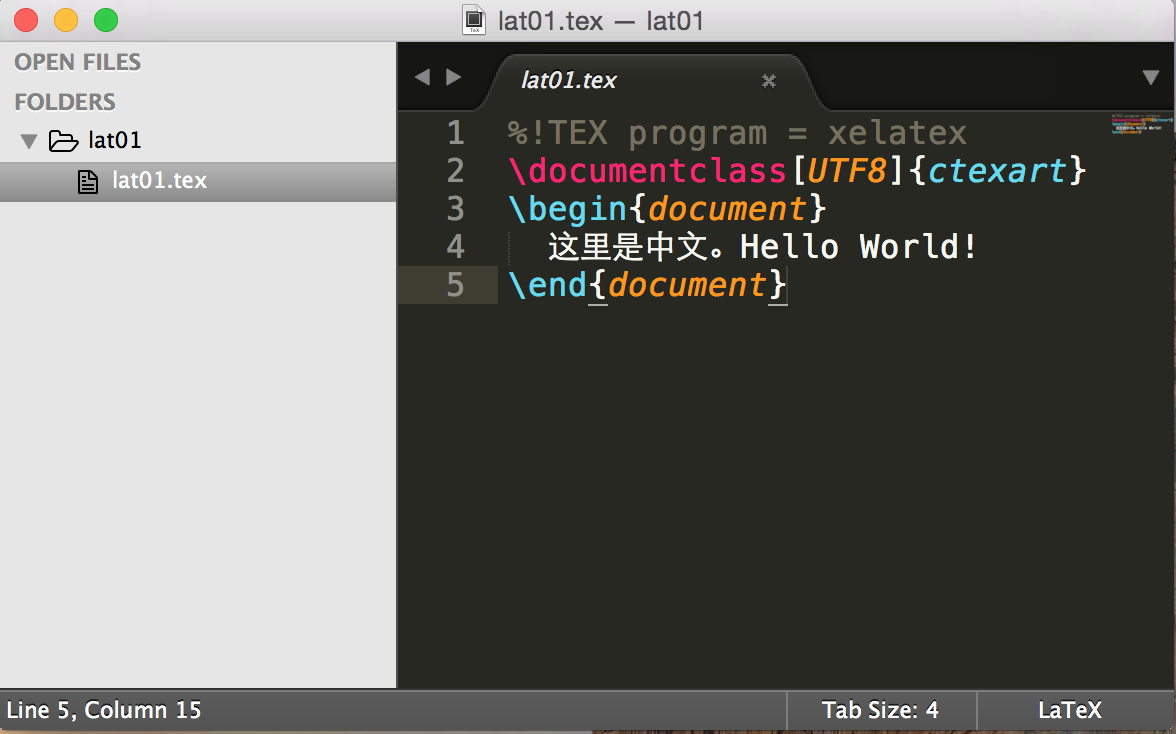 MAC下LaTex环境配置