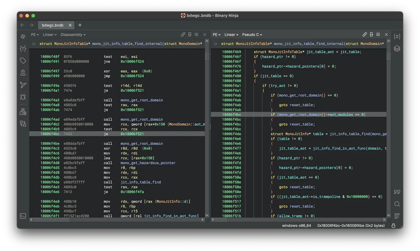 decompiler, disassembler