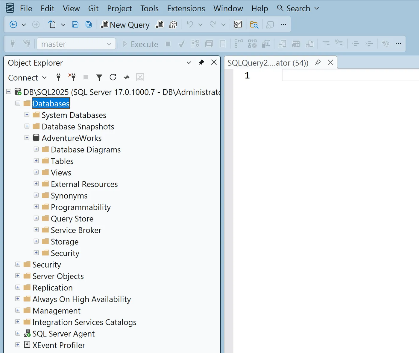 SQL Server Management Studio
