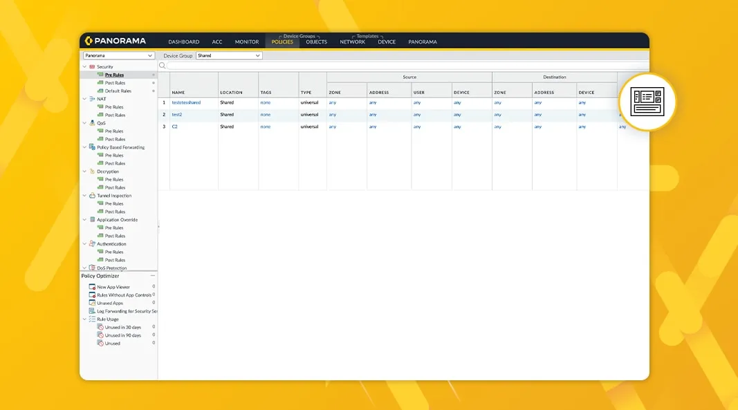 在整个网络中保持防火墙规则一致