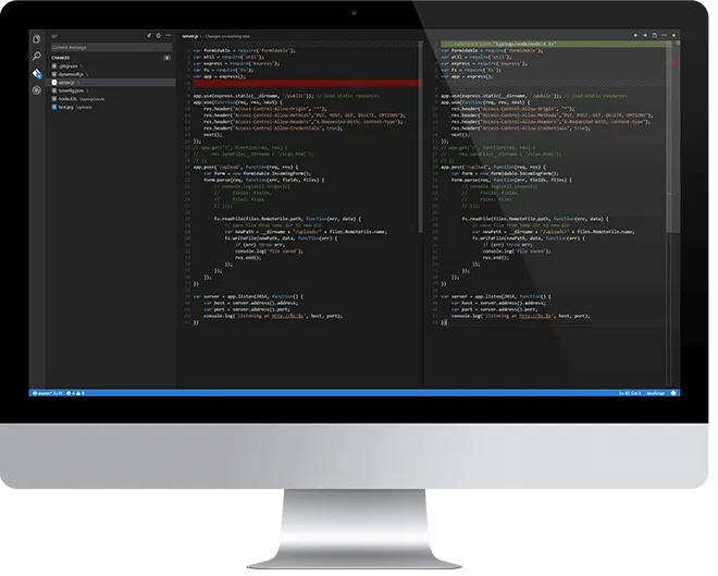 Screenshot of Visual Studio Code