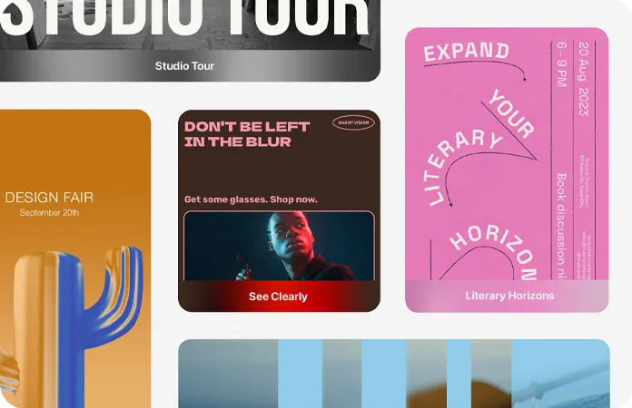 一系列彩色插画