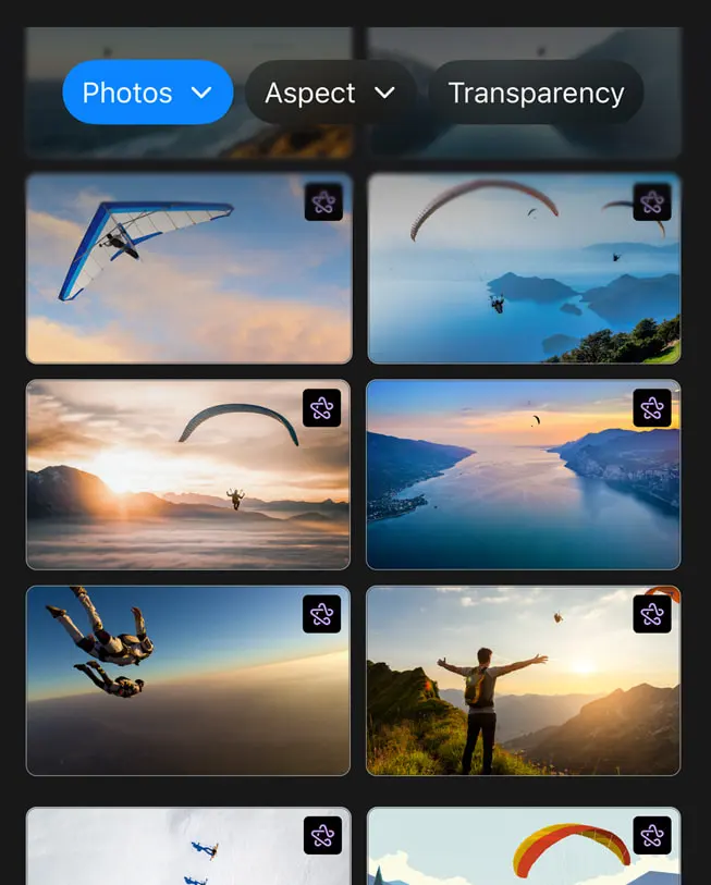 Apple Creator Studio 中的全新内容中心。