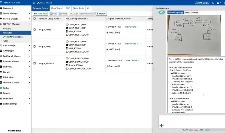 video fortiai revolutionizes network operations image to code