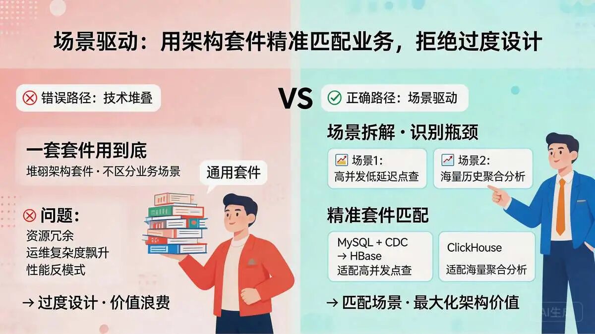 四、场景驱动：用架构套件精准匹配业务，拒绝过度设计